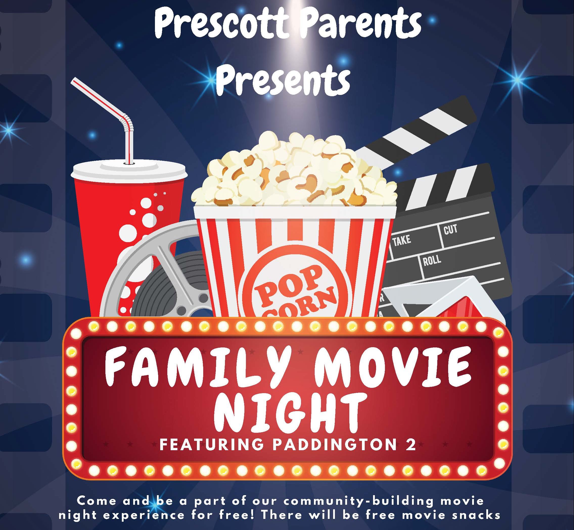 Join us for Spring Movie Night, May 12! Prescott Parents