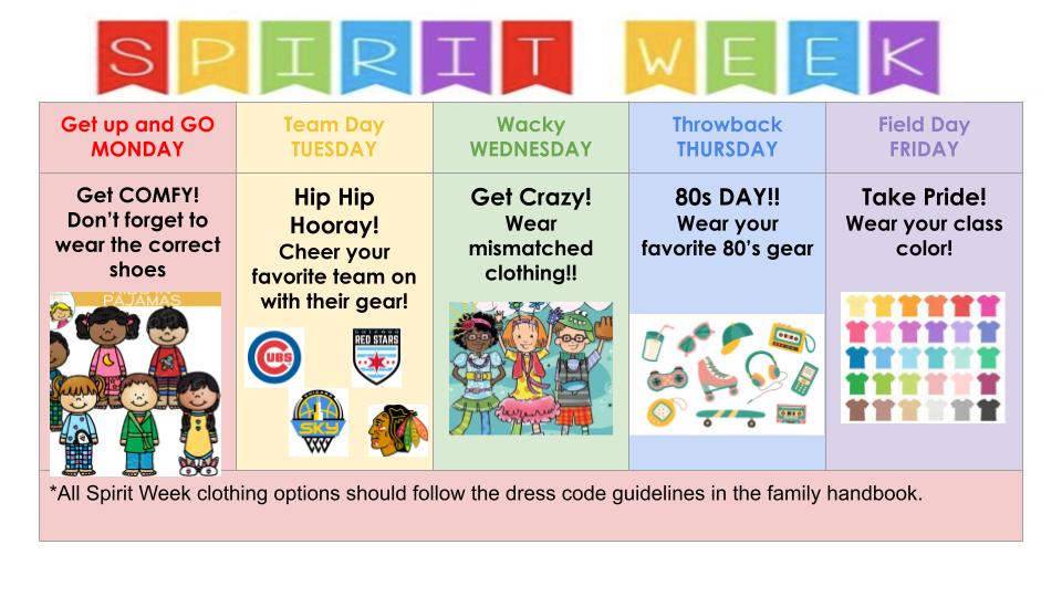 Spirit Week Chain Spirit Week! – Prescott Parents